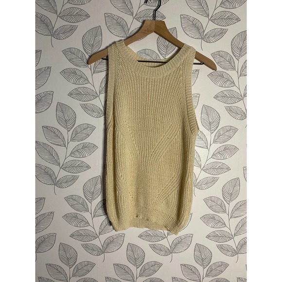 Mine Cream Knitted Vest, Size S - Picture 1 of 3